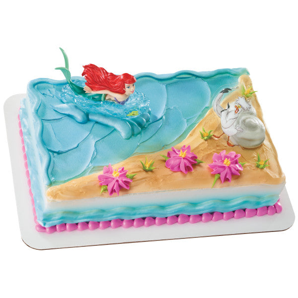 Disney Princess The Little Mermaid Ariel and Scuttle Cake Topper Decor Kit