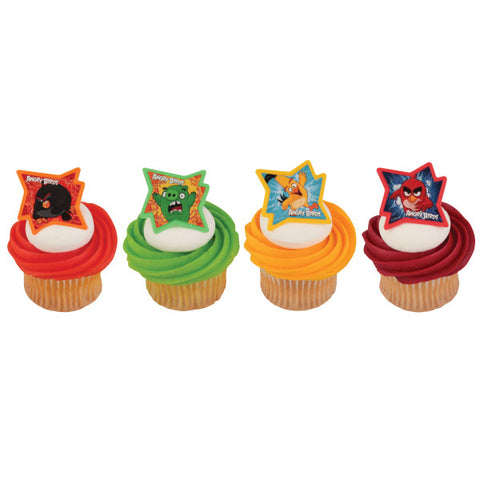 8 Angry Birds Why so Angry? Cupcake Topper Rings