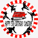 American Ninja Warrior Edible Icing Cake Decor Topper - ANW3