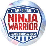 American Ninja Warrior Edible Icing Cake Decor Topper - ANW7