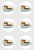Adventure Time Logo Edible Icing Sheet Cake Decor Topper - AT2
