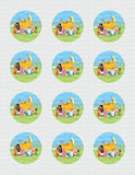 Adventure Time Edible Icing Sheet Cake, Cupcake, & Cake Pop Decor Toppers - AT3
