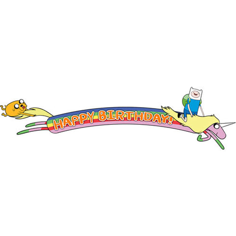 Adventure Time Party Birthday Banner