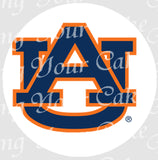 Auburn University Edible Icing Sheet Cake Decor Topper - UA2