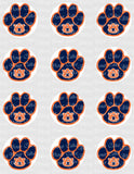 Auburn University Paw Edible Icing Sheet Cake Decor Topper - UA3