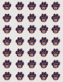 Auburn University Paw Edible Icing Sheet Cake Decor Topper - UA3