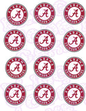 University of Alabama Edible Icing Sheet Cake Decor Topper - UA1