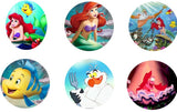 Ariel the Little Mermaid and Friends Edible Icing Cupcake or Cookie Decor Toppers - ALM2