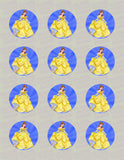 Beauty and the Beast Belle Edible Icing Cake Decor Toppers - BAB4
