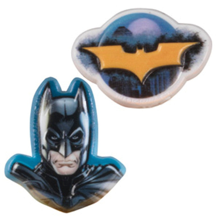 24 Batman the Dark Knight Cupcake Topper Rings