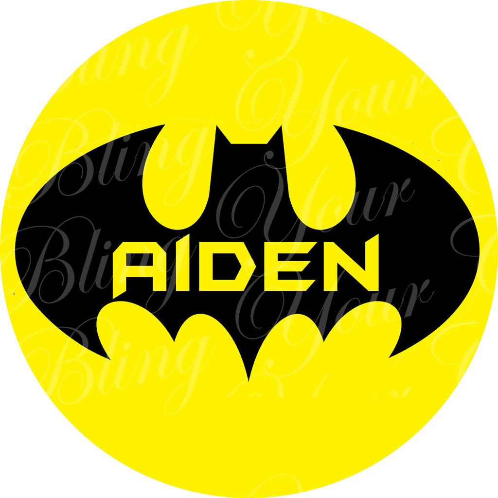 Batman Bat Symbol Edible Icing Sheet Cake Decor Topper - BAT1