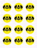 Batman Bat Symbol Edible Icing Sheet Cake Decor Topper - BAT1