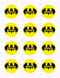 Batman Bat Symbol Edible Icing Sheet Cake Decor Topper - BAT1