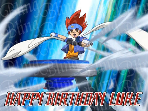 Beyblade Edible Icing Sheet Cake Decor Topper - BB1