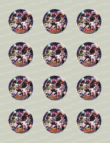 Beyblade Edible Icing Cupcake Decor Toppers - BB5
