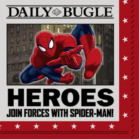 Spider Hero Spiderman Dream Party Beverage Napkins