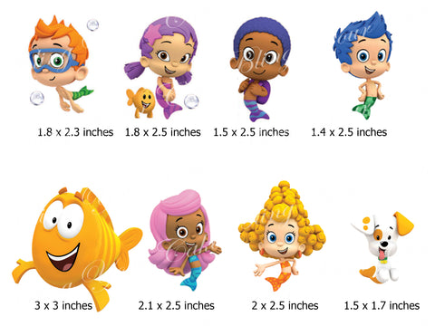Bubble Guppies Edible Icing Cake Decor Topper - BG6