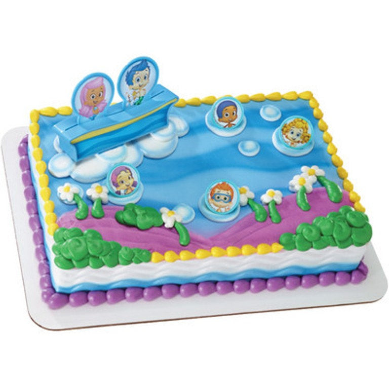 bubble guppies happy birthday cake