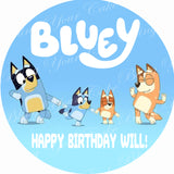 Bluey Edible Icing Sheet Cake Decor Topper - BLY1