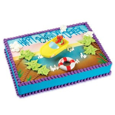 Sesame Street Elmo Boat Cake Topper