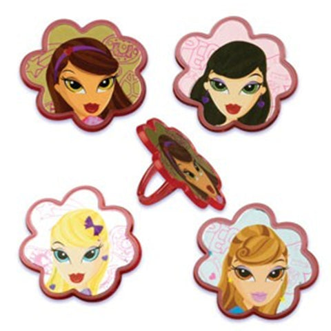 12 Bratz Lucky & Charmed Cupcake Rings