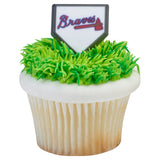 24 MLB  Atlanta Braves Cupcake Topper Rings