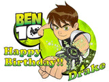 Ben 10 Edible Icing Sheet Cake Decor Topper - BEN1