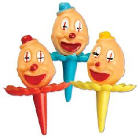 Classic Clown Cupcake Picks