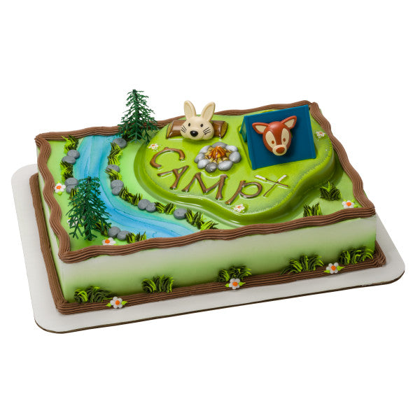 Camping Cake Decor Topper