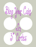 Superhero Symbol Icon Logo Edible Icing Cupcake, Cookie, & Cake Pop Decor Toppers