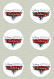 Disney Cars Logo Edible Icing Sheet Cake Decor Topper - DC1