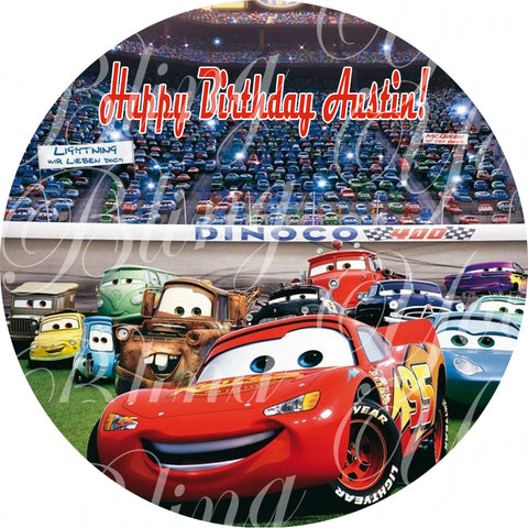 Disney Cars Lightning McQueen Edible Icing Sheet Cake Decor Topper - DC2