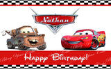 Disney Cars Lightning McQueen and Tow Mater Edible Icing Sheet Cake Decor Topper - DC4