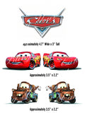 Disney Cars Logo, Mqueen and Mater Edible Icing Cake Decor Topper - DC9