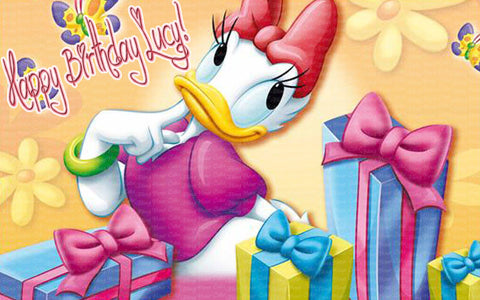 Daisy Duck Edible Icing Sheet Cake Decor Topper - DD3