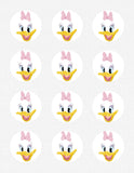 Disney Daisy Duck with Pink Bow Edible Icing Cake, Cupcake, or Cookie Decor Toppers - DD5