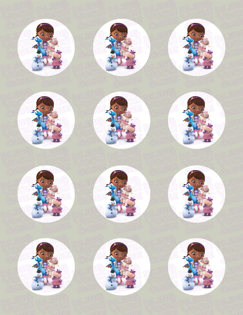 Doc McStuffins Edible Icing Sheet Cookie and Cupcake Decor Topper - DOC1