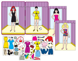 Fashion Show Magnetic Paper Dolls Fun Tin Set 2