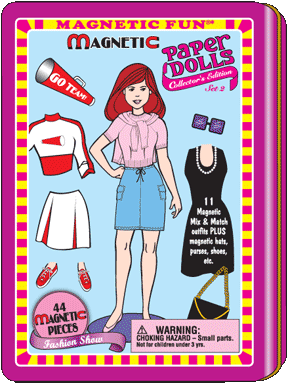 Fashion Show Magnetic Paper Dolls Fun Tin Set 2