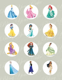 Disney Princess Edible Icing Sheet Cupcake, Cookie, & Cake Pop Decor Toppers