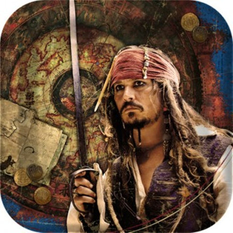 Pirates of the Caribbean 4 Square Dessert Plates