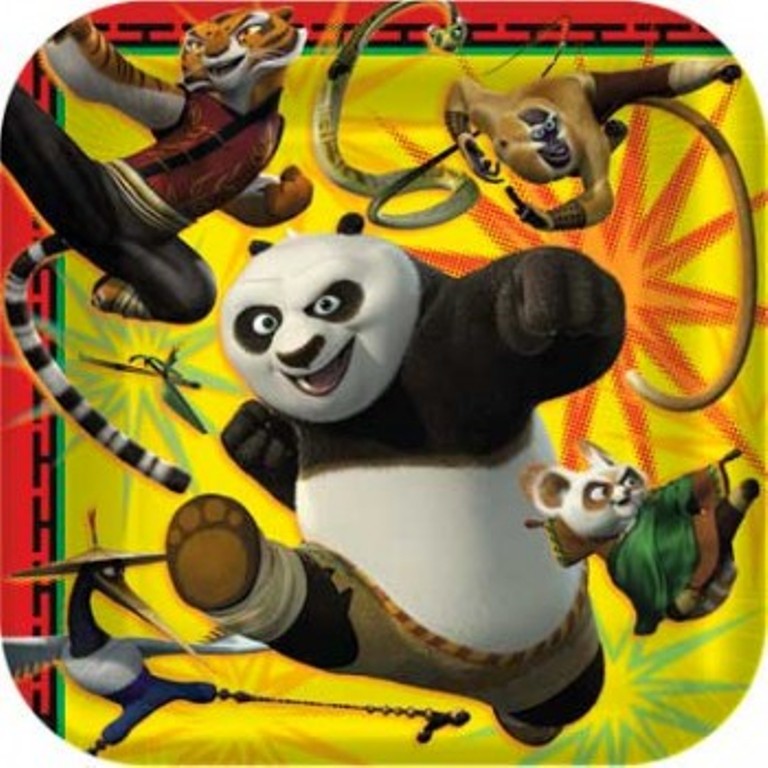 Kung Fu Panda 2 Square Dinner Plates