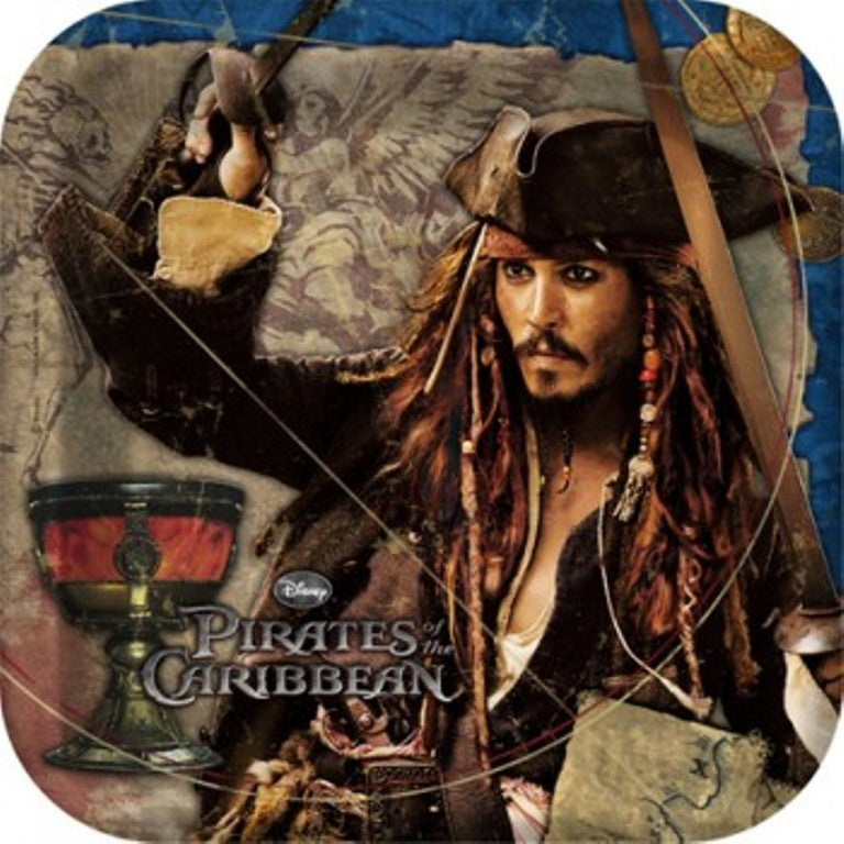 Pirates of the Caribbean 4 Square Dinner Plates