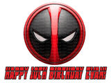 Deadpool Edible Icing Sheet Cake Decor Topper - DPL3