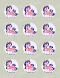 Disney Princess Palace Pets Mulan's Pony Lychee Edible Icing Cupcake or Cookie Decor Toppers