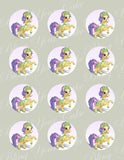 Disney Princess Palace Pets Tiana's Pony Bayou Edible Icing Cupcake or Cookie Decor Toppers