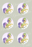 Disney Princess Palace Pets Tiana's Pony Bayou Edible Icing Cupcake or Cookie Decor Toppers