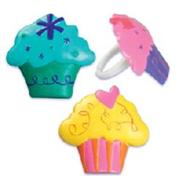 22 Cupcake Party Cupcake Ring Party Favors
