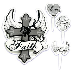 Faith Flexi Cake Adornment