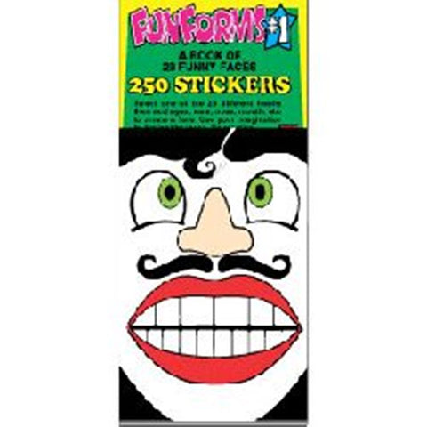 Funny Faces Funforms Sticker Book 1